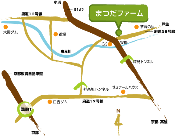 美山工房の地図